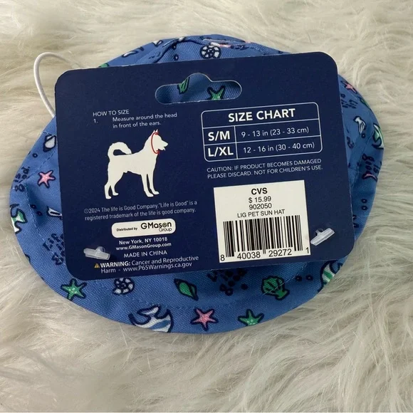 Blue and White Dog Shirts and Hat - Picture 6 of 6